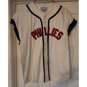 Vintage Philadelphia Phillies Sleeveless Starter Jersey Size XL Rare